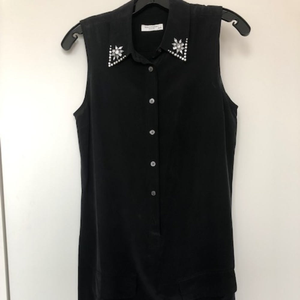Equipment Embellished Shirt Dress Size XS
